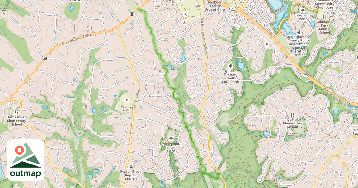 Map of Pepco Trail