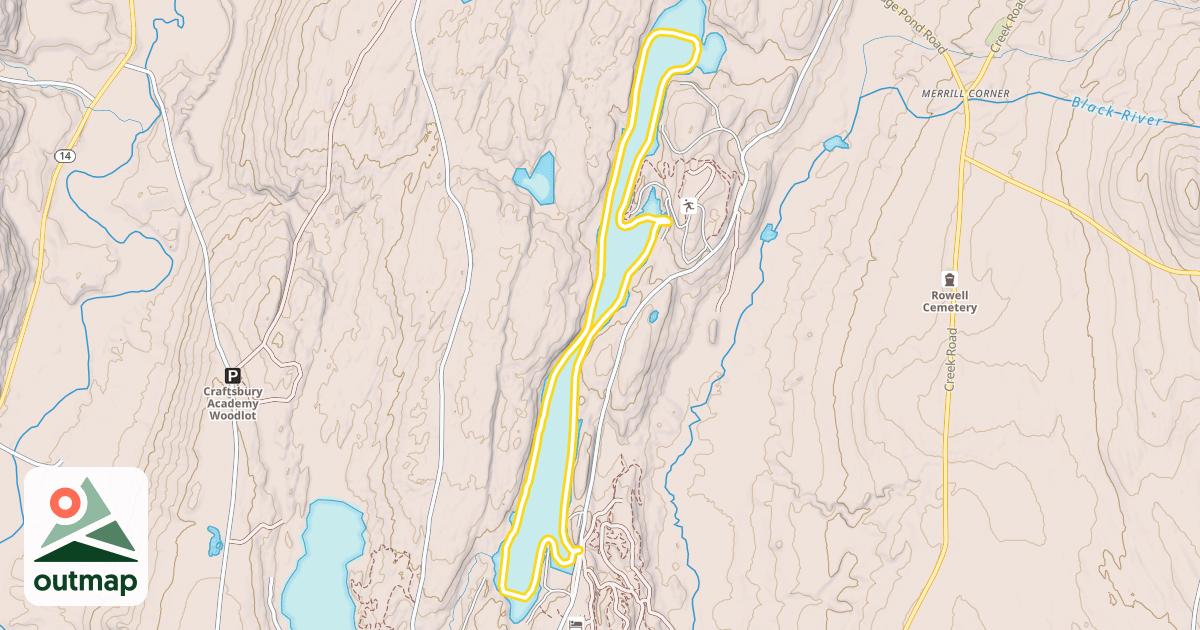 Map of Geat Hosmer Pond Trail