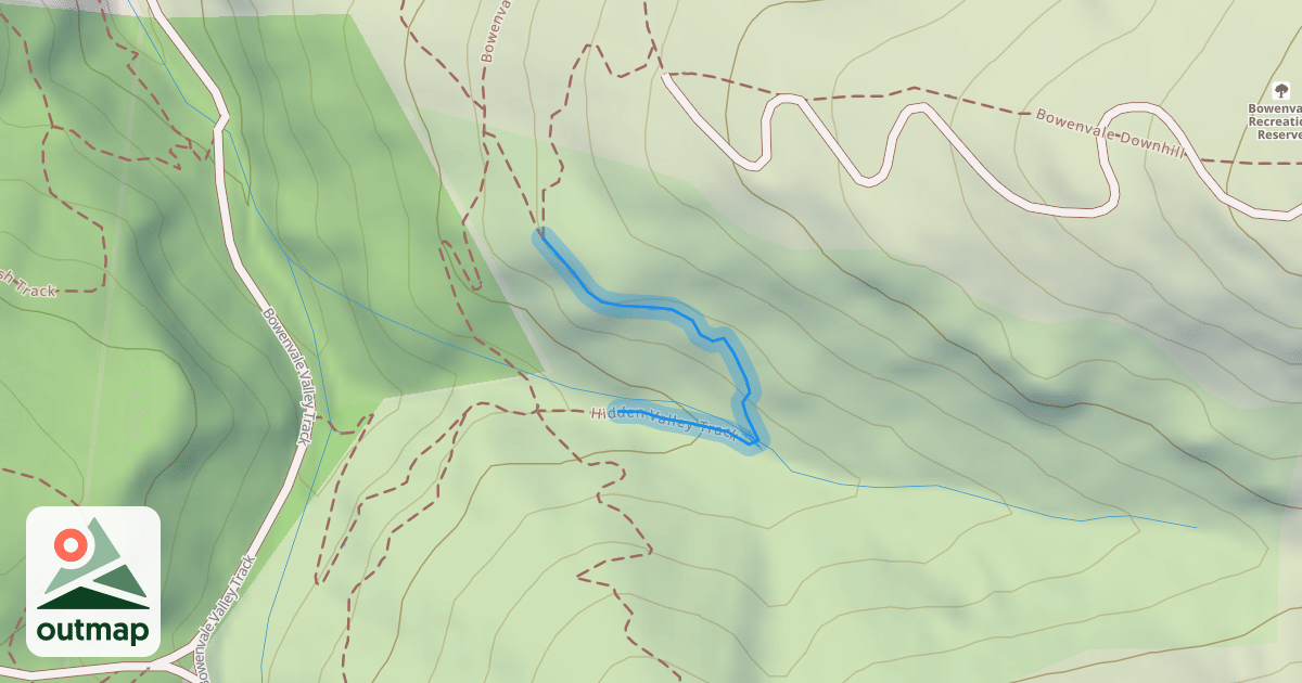 Map of Hidden Valley Track