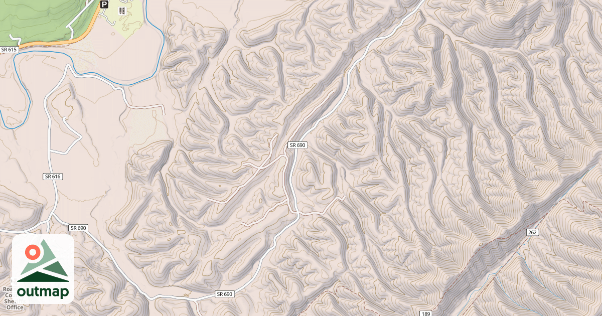 Map of ROLANDS RUN