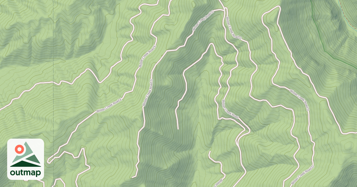 Map of BLISTER CREEK G