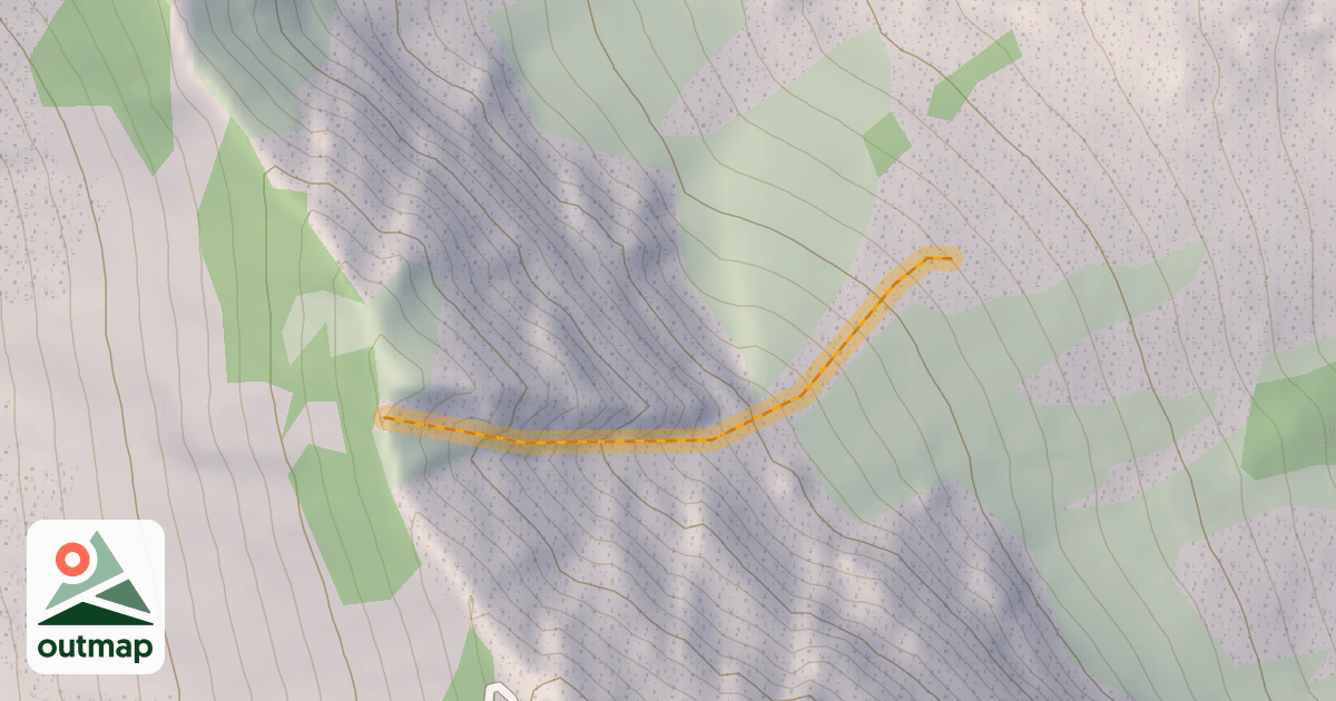 Map of Mt. Ogden Chute