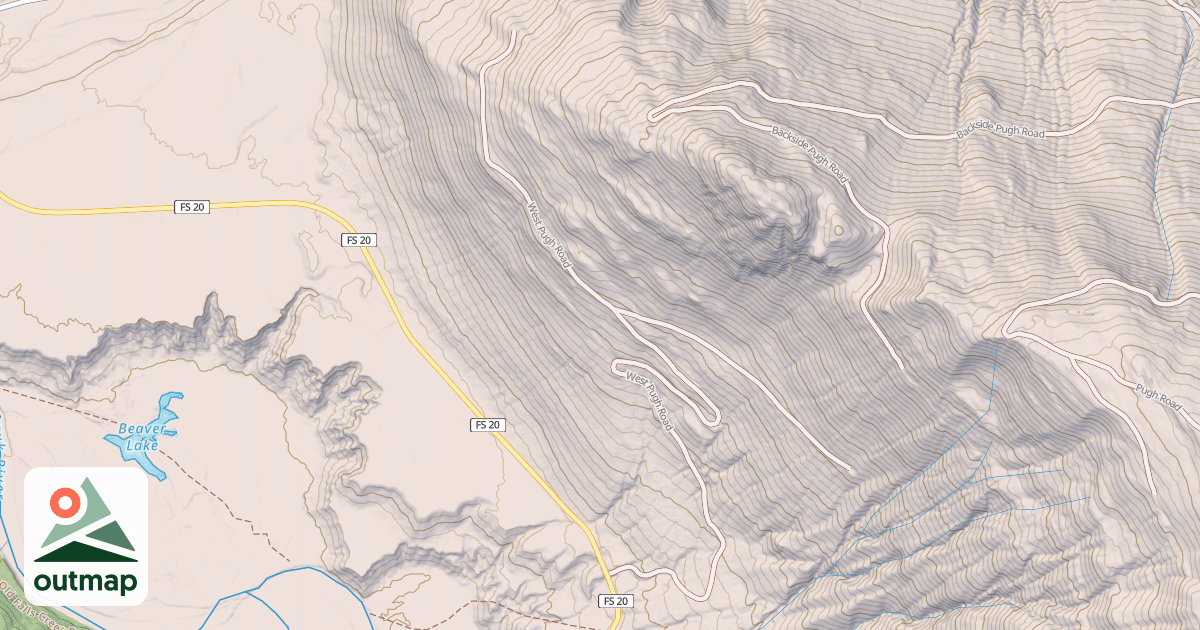 Map of WEST PUGH