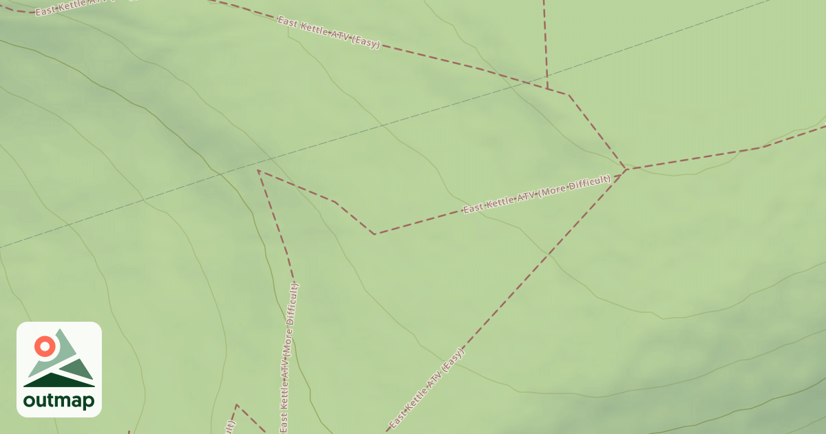Map of East Kettle ATV Trail System