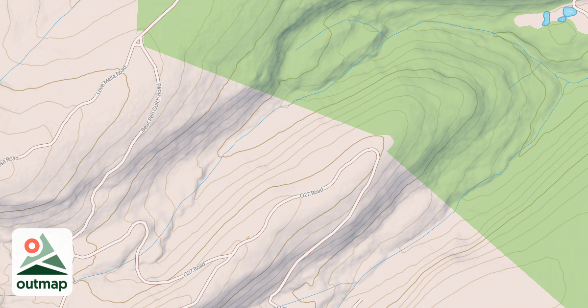 Map of Bear Pen Spur 1b