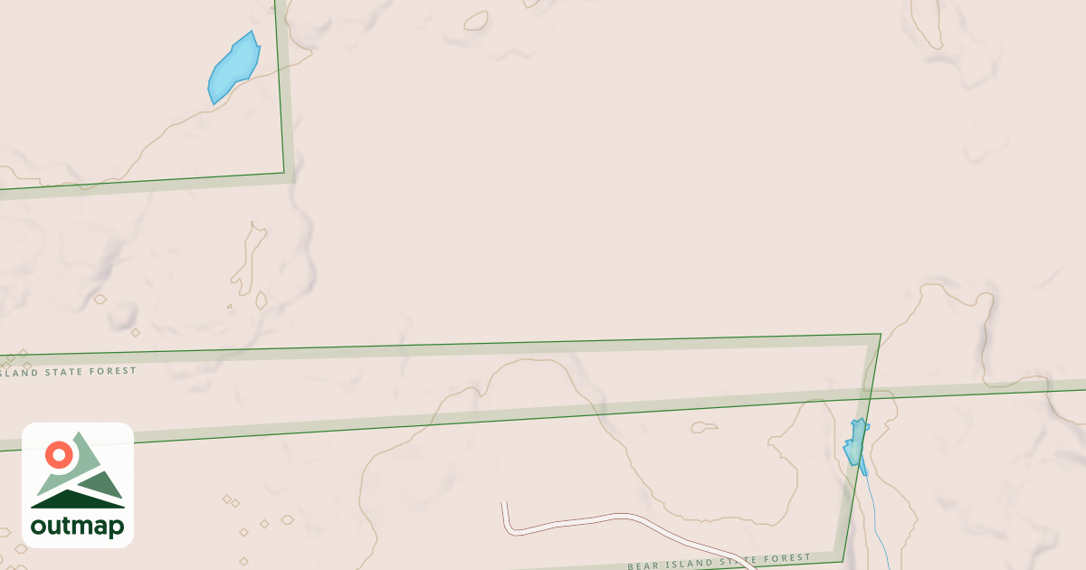 Map of Kawishiwi Triangle Crocket Lk