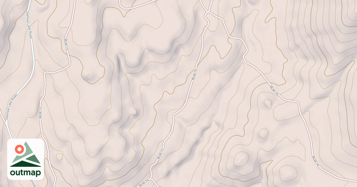 Map of Dry Creek Trail