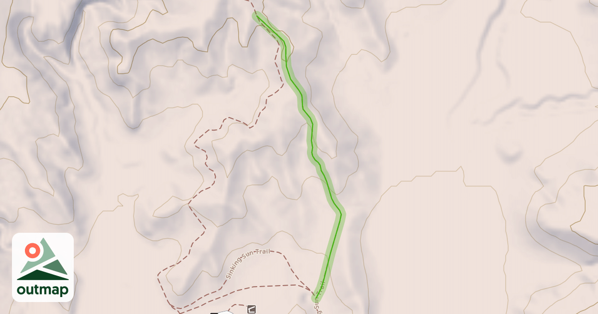 Map of Rising Sun Trail