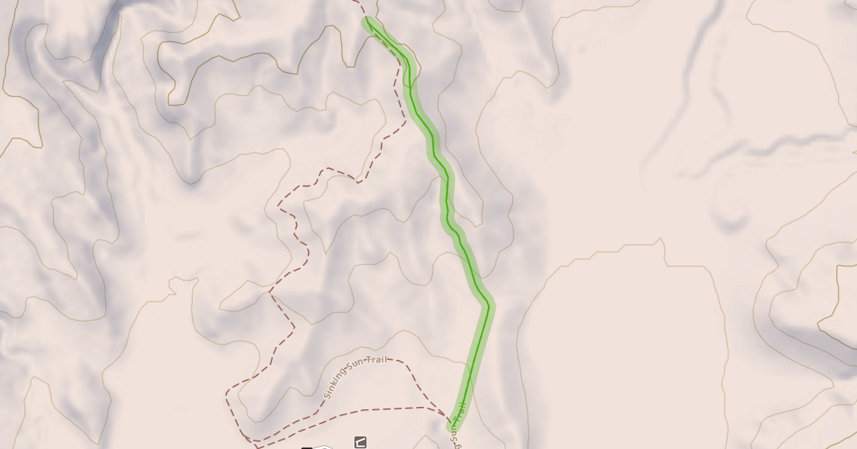 Map preview of Rising Sun Trail