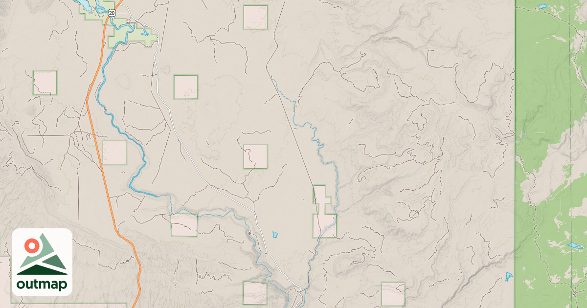 Map of Railroad Right-Of-Way