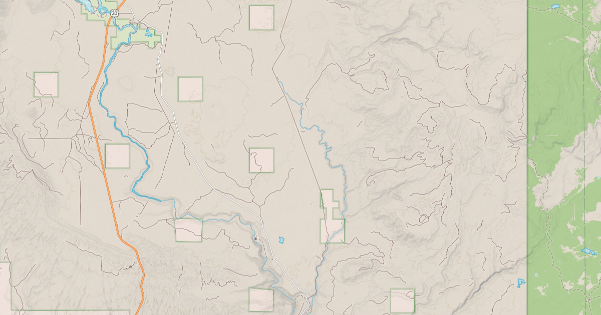 Map preview of Railroad Right-Of-Way