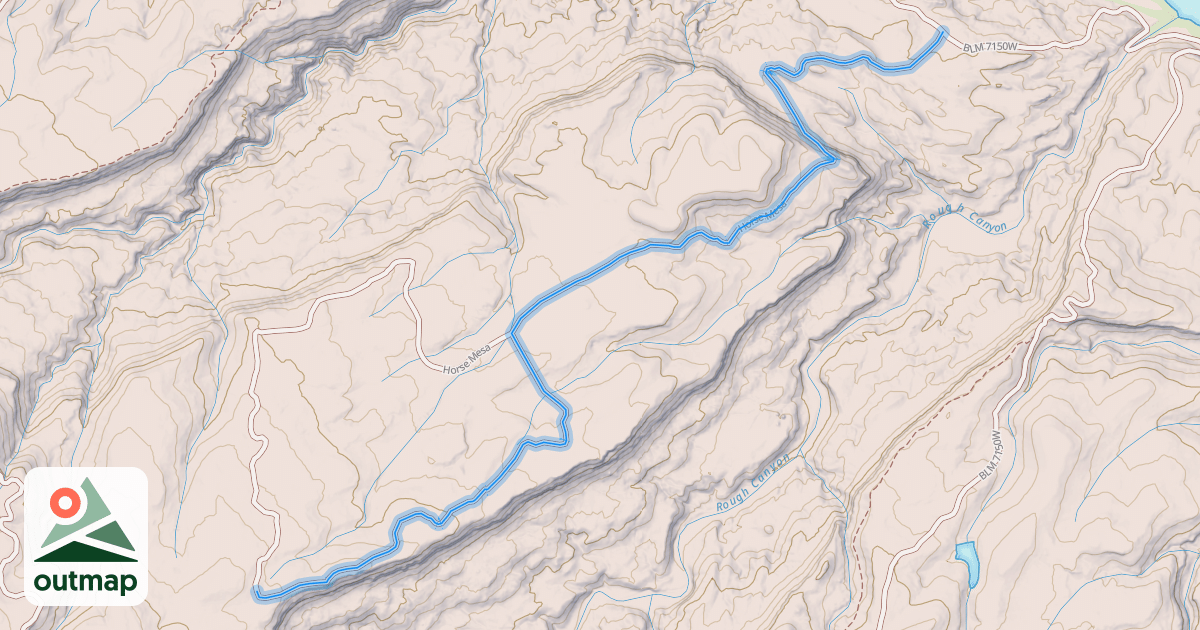 Map of Horse Mesa Road