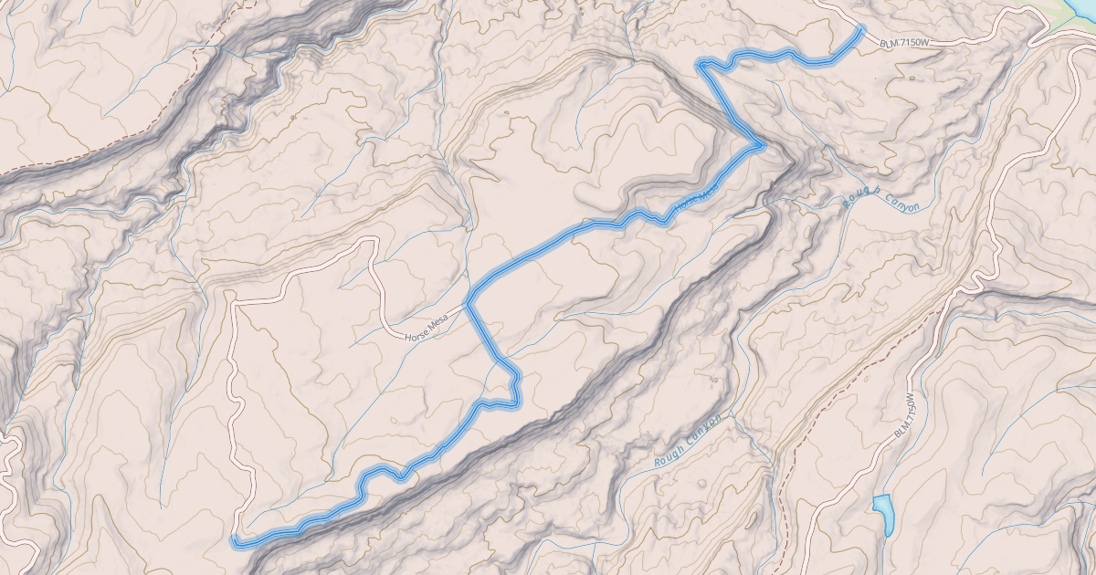 Map preview of Horse Mesa Road