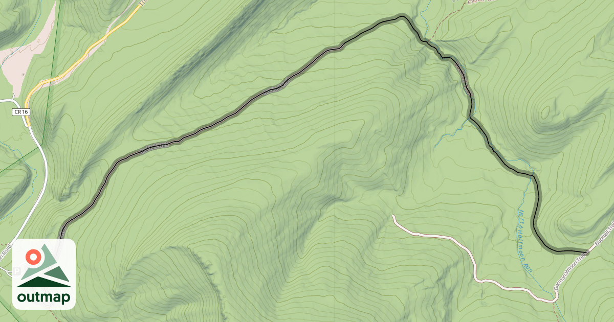 Map of Bucktail Trail