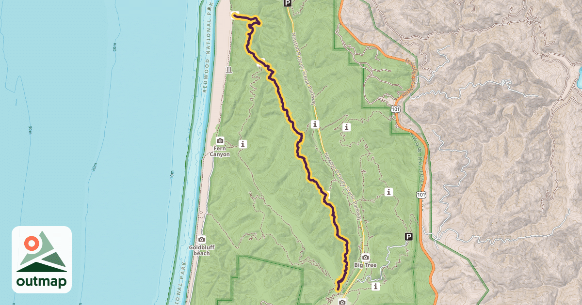 Map of West Ridge Trail