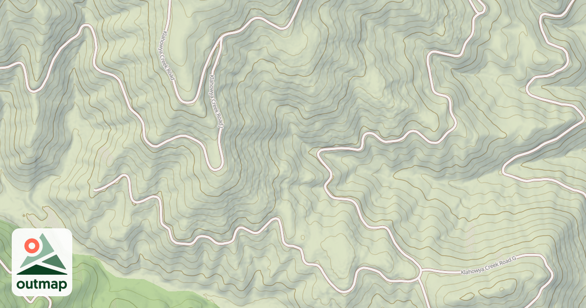 Map of KLAHOWYA CREEK F