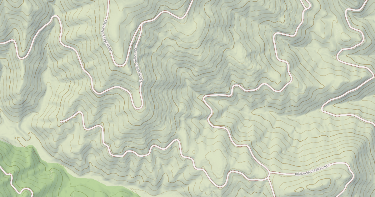 Map preview of KLAHOWYA CREEK F
