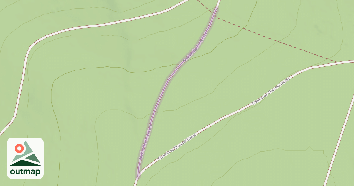 Map of Sentier des Deux Lacs