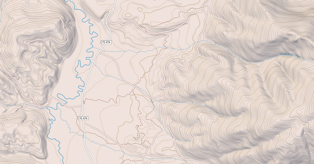 Map preview of CAMP CREEK