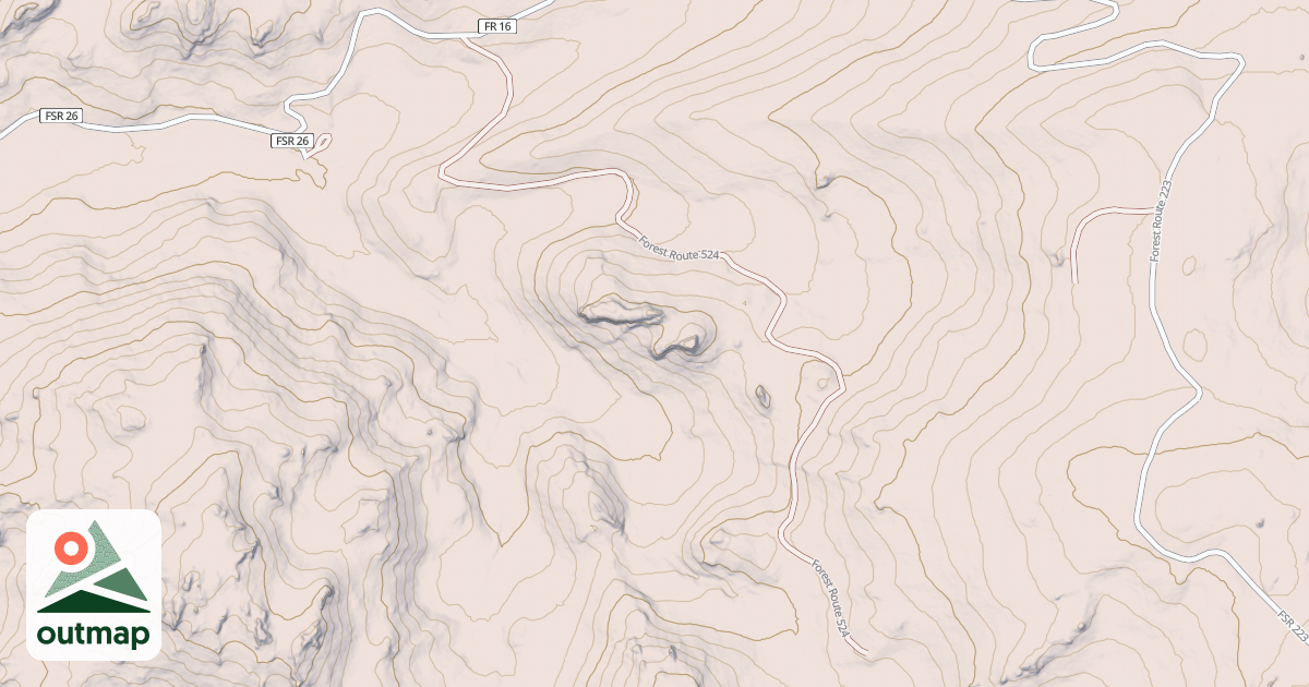Map of LOWER SUCKER CREEK