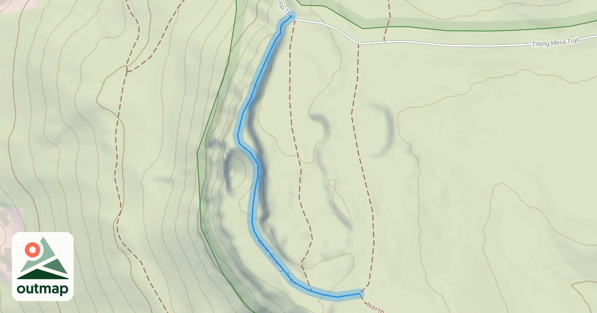 Map of West Quarry Trail
