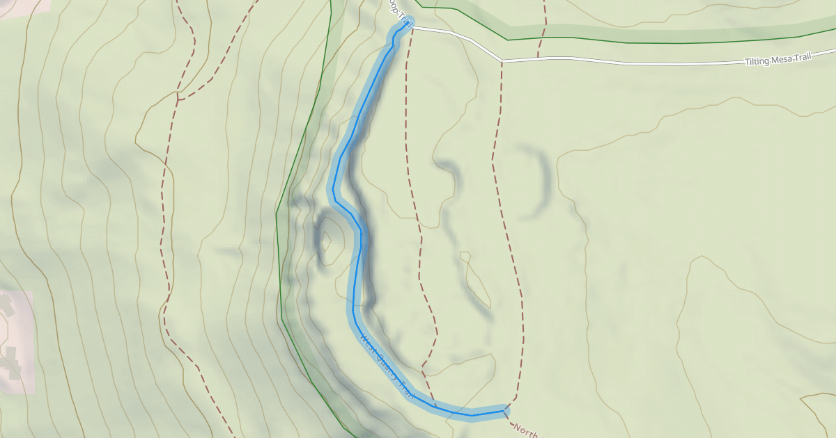 Map preview of West Quarry Trail