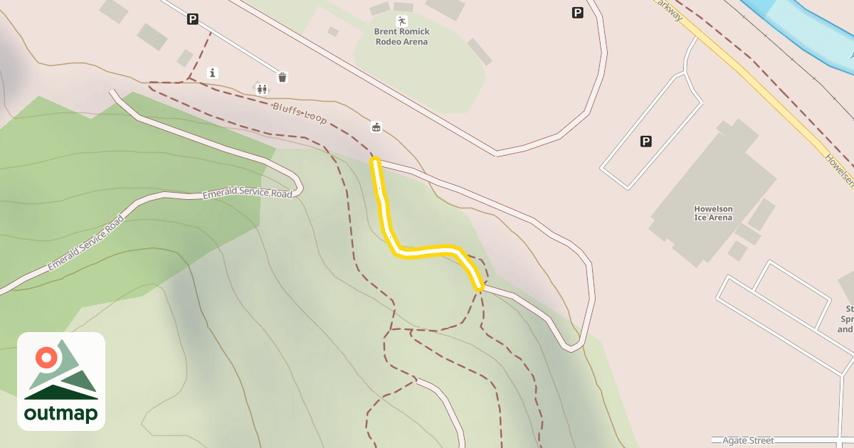Map of Bluffs Loop