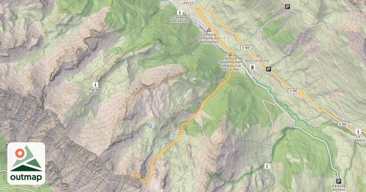 Map of Le Germas — Larche