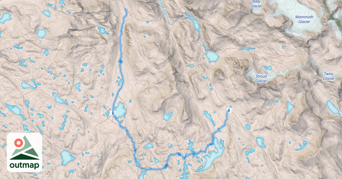 Map of Highline Trail