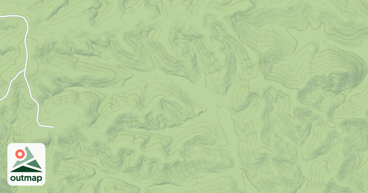 Map of NORTH GOOSENECK