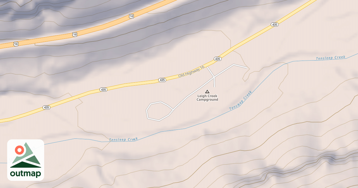 Map of LEIGH CREEK C.G.