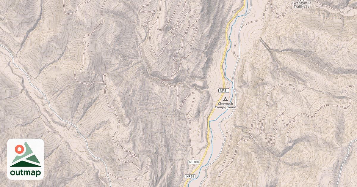 Map of DOE CREEK