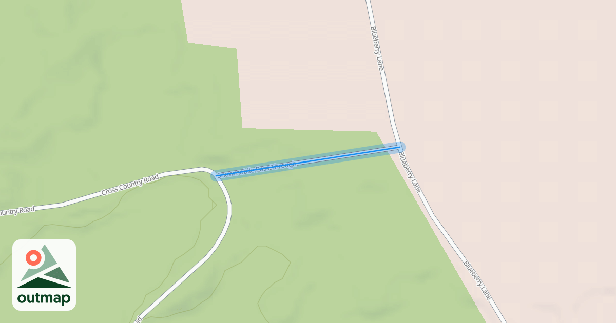 Map of Snowmobile Pass Through