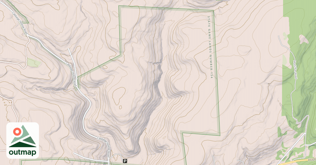 Map of Noon Branch Trail