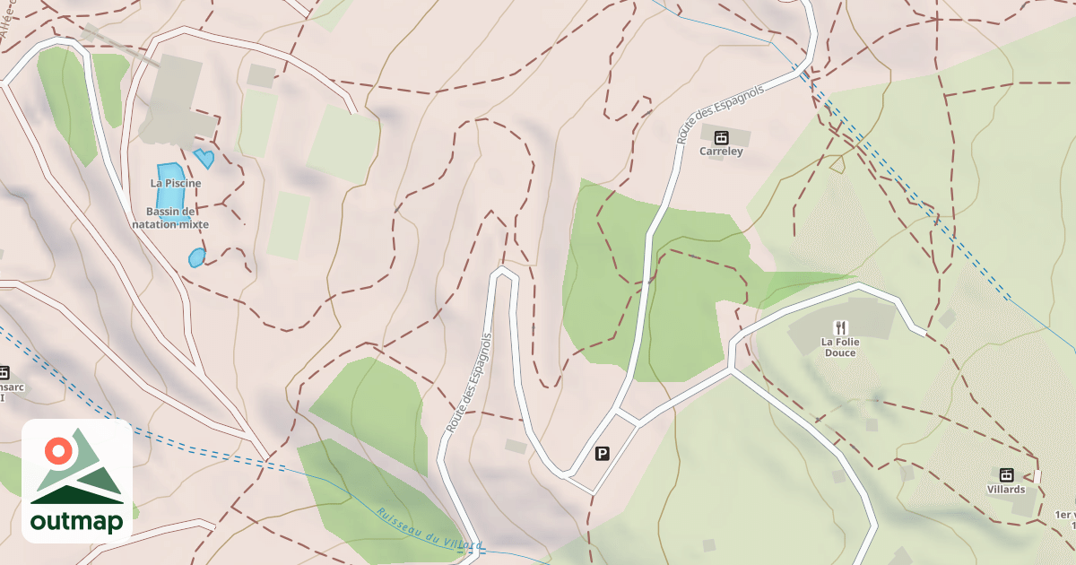 Map of Luge Villards