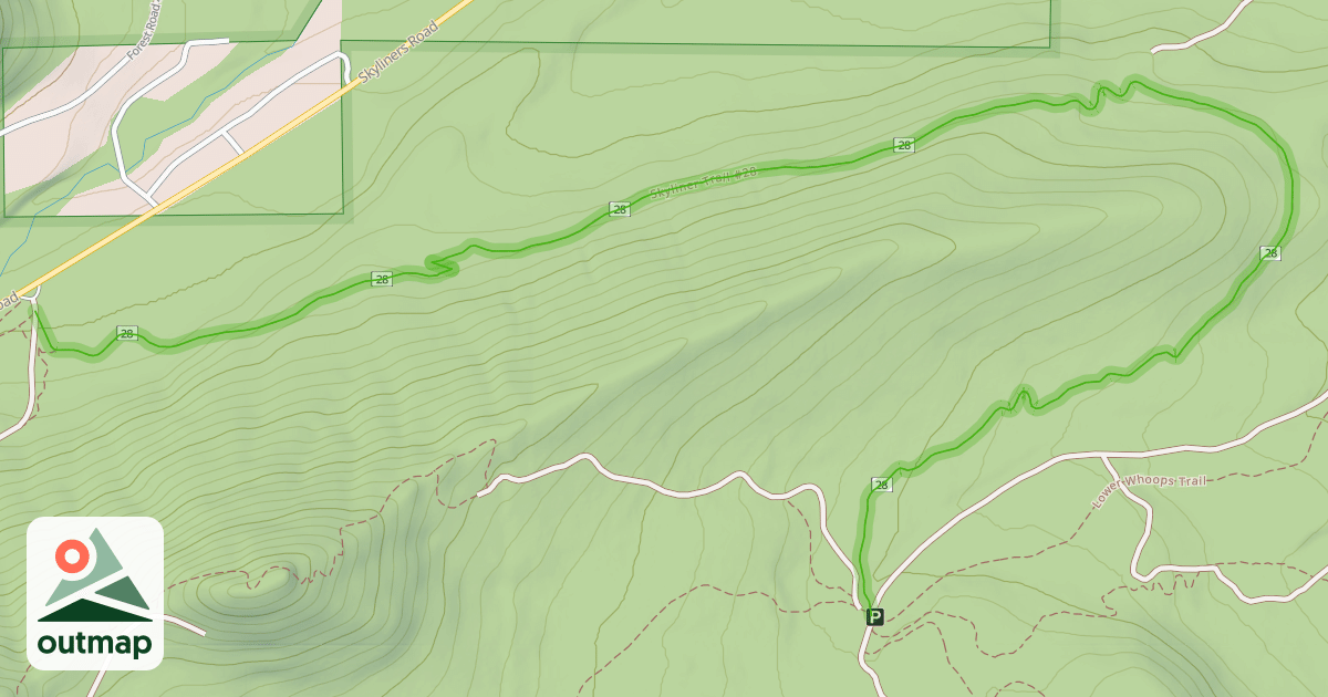 Map of Skyliner Trail #28