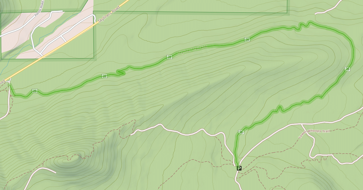 Map preview of Skyliner Trail #28