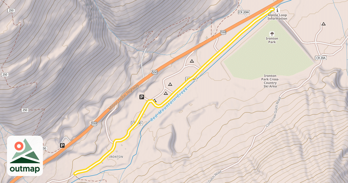 Map of Townsite Loop