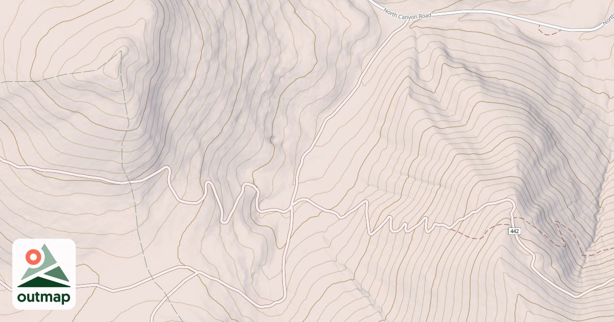 Map of SOUTH FORK NORTH CANYON