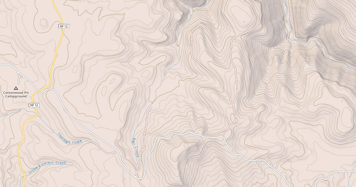Map preview of USFS Motor Vehicle Use Map Roads {995FAC54-9766-4DBA-8772-776EA9A4A3D0}