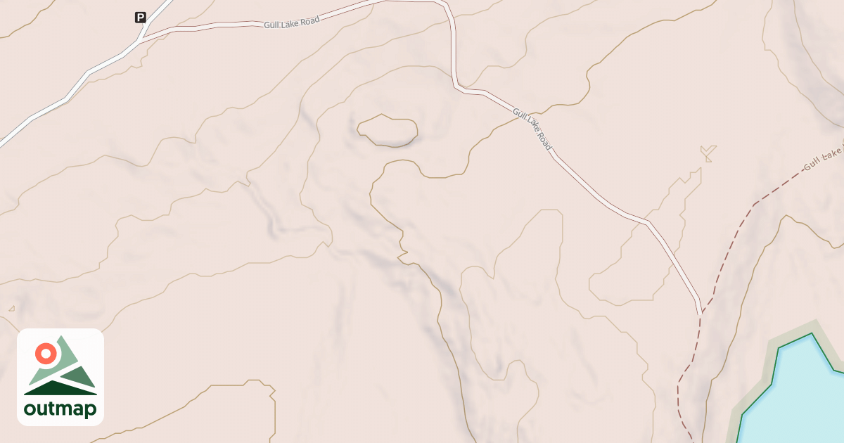 Map of Gull Lake Road