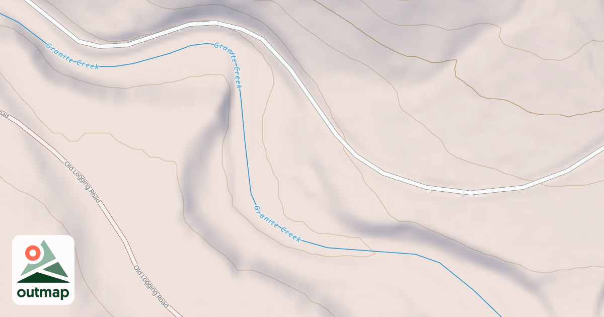 Map of GRANITE CR DISP REC SITE A