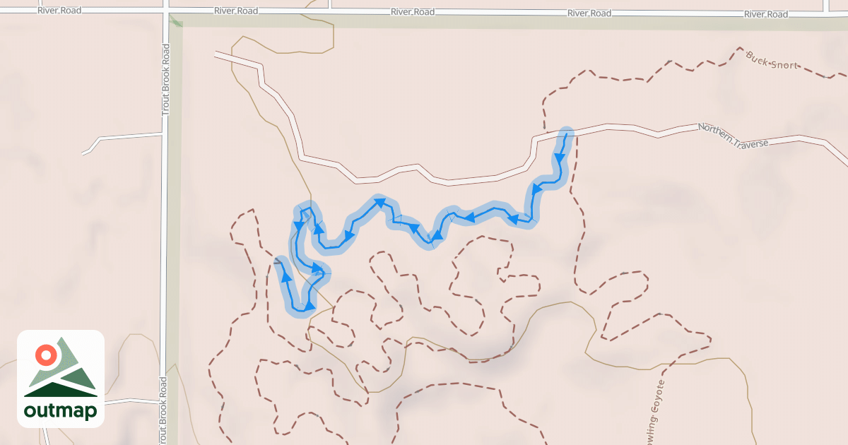 Map of Howling Coyote Downhill/Honey Badger