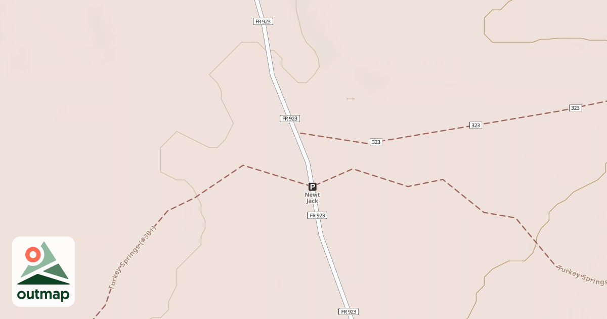 Map of Turkey Springs Winter