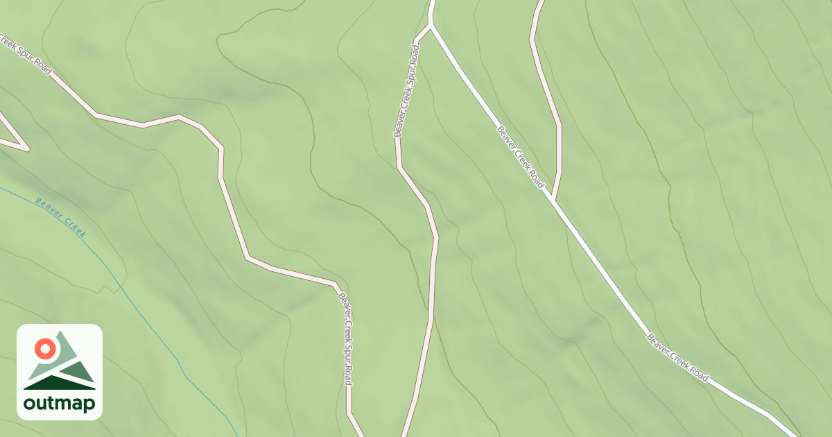 Map of BEAVER CREEK SPUR