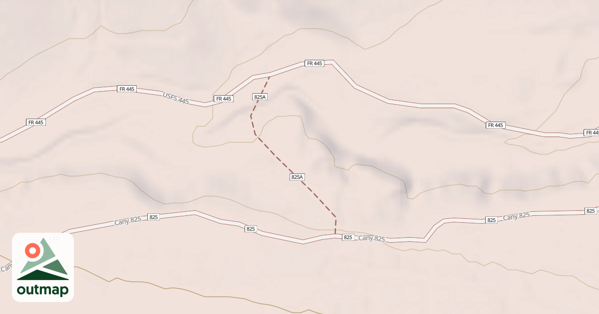 Map of USFS Motor Vehicle Use Map Trails 15849