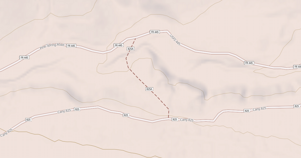 Map preview of USFS Motor Vehicle Use Map Trails 15849