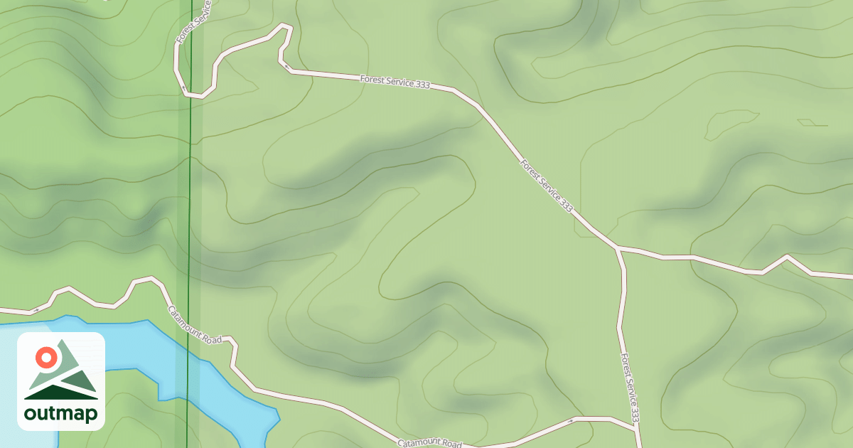 Map of CATAMOUNT SHORTCUT