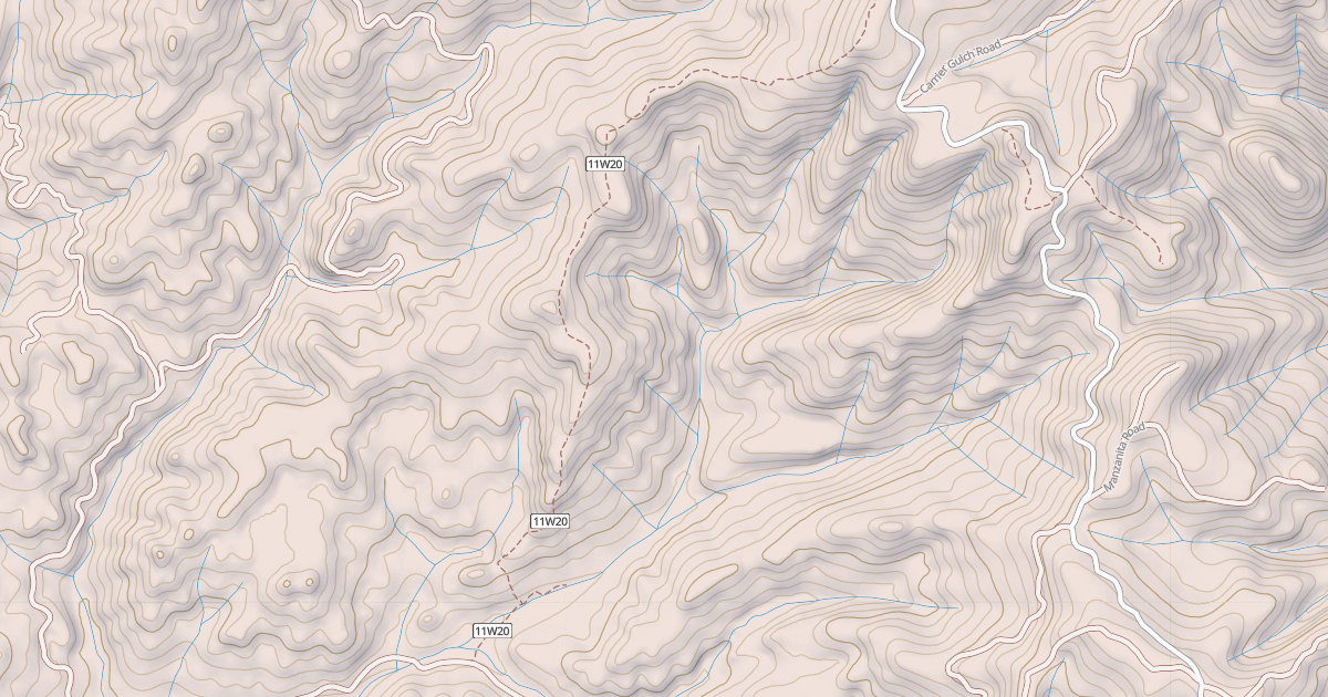Map preview of Dobbins Gulch