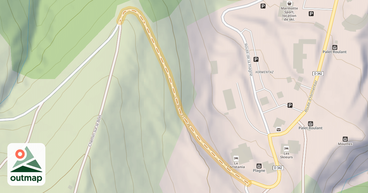 Map of Chemin sur le Bois